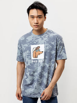 Футболка мужская серая с принтом серый под варку 111785 - Mark formelle фото 2