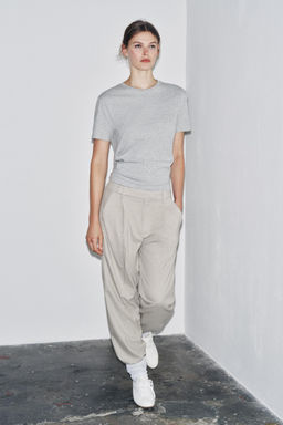 BASIC COTTON T-SHIRT - Zara фото 9