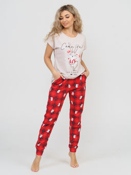 800 Пижама "Красная клетка"