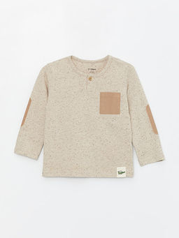 Bisiklet Yaka Uzun Kollu Erkek Bebek Ti??rt