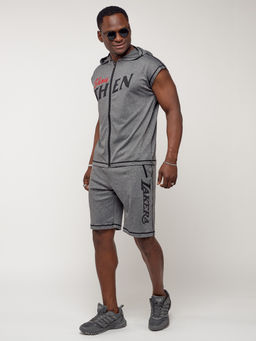 Спортивный костюм летний мужской серого цвета 2264Sr - FUYOUKAI фото 3