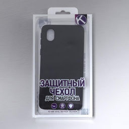 Чехол Krutoff, для Samsung Galaxy A01 Core, матовый, черный