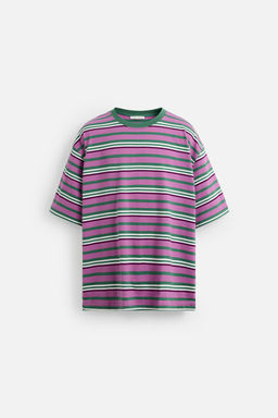 STRIPED JACQUARD T-SHIRT - Zara фото 7