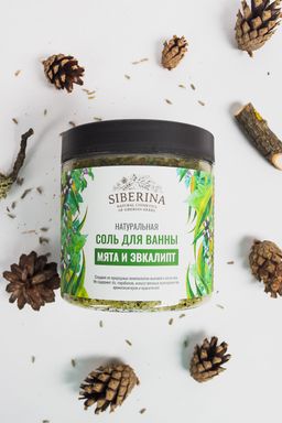 Соль для ванны Мята и эвкалипт - Siberina фото 3