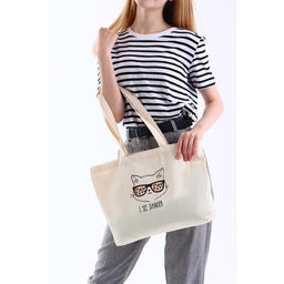 Сумка-шопер без молнии, без подкладки, цвет бежевый - Nazamok фото 9