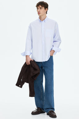 Camisa en popelina de algod?n Relaxed Fit - H&m фото 4