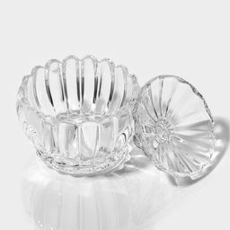 Сахарница Доляна «Любава», 250 мл, 10×10.5 см, стекло