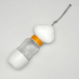 Поилка прогулочная 585 мл+контейнер для корма, жёлтая - Пижон фото 3