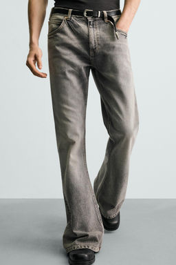 JEANS FLARE FIT / Gris - Zara фото 6