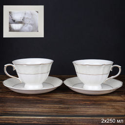 Цена за 1 шт. Чайный набор 4 предмета 250 мл на ножке / RS/4-FY21001 /уп 12/