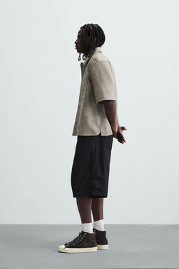 LEATHER EFFECT OVERSHIRT - Zara фото 4