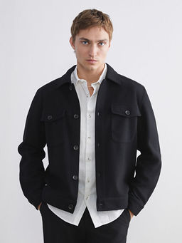Regular Fit Uzun Kollu Ka?e Erkek G?mlek Ceket