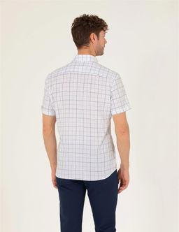 A__k Mavi Regular Fit K_sa Kollu G_mlek