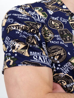 М49 Футболка "Синий/Хаки"