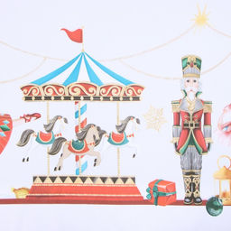 Комплект штор д/кухни с подхватами Щелкунчик 145х180см-2 шт., 100% п/э - Этель фото 2