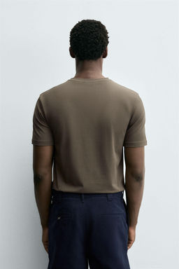 CAMISETA SLIM FIT B?SICA / Vis?n oscuro - Zara фото 3