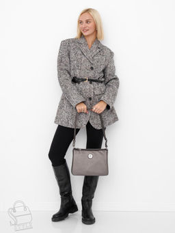 Сумка женская  1366-122 silver gray  Polina&Eiterou