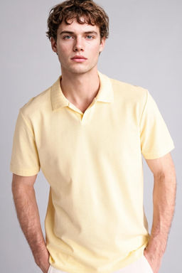 %100 Pamuk Regular Fit K_sa kollu Polo Ti__rt