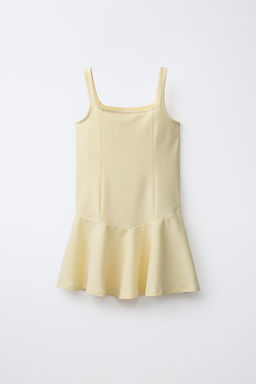 VESTIDO FALDA VUELO / Amarillo pastel - Zara фото 5