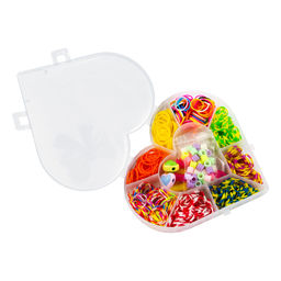 Hobbius SLB-21 Набор для плетения из резинок Сердечко 450 шт ассорти  фото 3