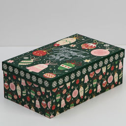 Набор новогодних подарочных коробок 10 в 1 «С Новым годом», 12×7×4 - 32.5×20×12.5 см