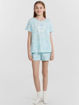 Комплект домашний для девочек голубой с единорогами - Mark formelle фото 2