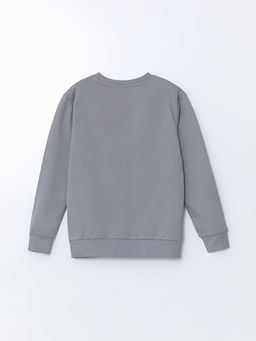Bisiklet Yaka Avengers Bask?l? Erkek ?ocuk Sweatshirt