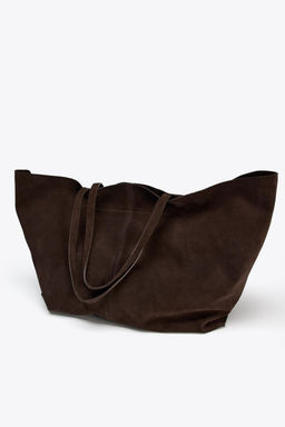 MAXI SUEDE TOTE BAG - Zara фото 5