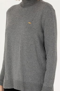 Свитер женский U.S. Polo Assn. серый меланж  фото 6