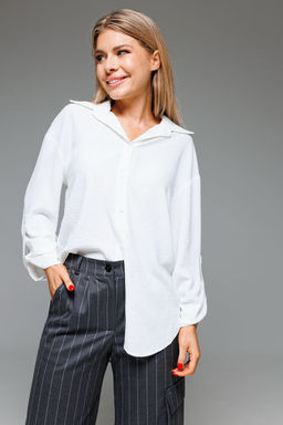 Рубашка AmberA 1061-1 молочный