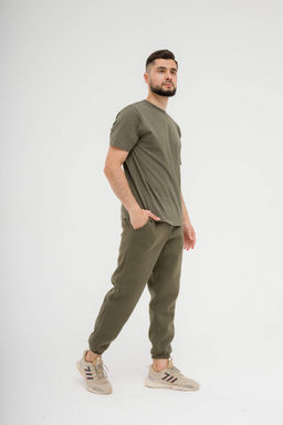 178 Футболка базовая, хаки - Knitka wear фото 7