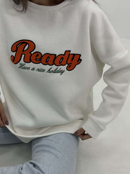 Свитшот Неле (белый) Турция - Nadi bordo фото 2