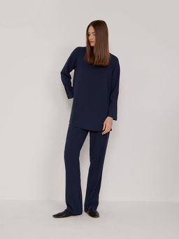 Однотонная блузка B2744/dundee - Emka фото 3