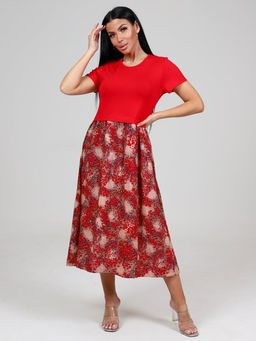 511 ЖЕНСКОЕ ПЛАТЬЕ (Красный) - А-дина фото 3