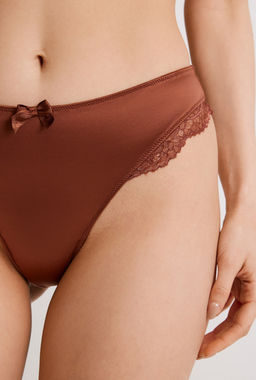 Infinity / Трусы стринги-бразилиано жен. Spoty ореховый - Infinity Lingerie фото 3