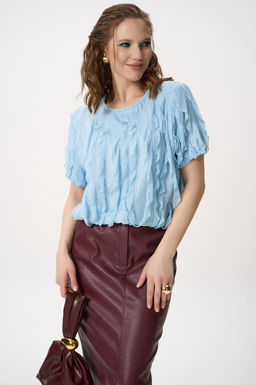 Блузка Лили (голубой) - Эльза фото 9