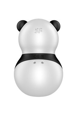 Вакуумно-волновой стимулятор Satisfyer Pocket Panda, силикон, чёрно-белый