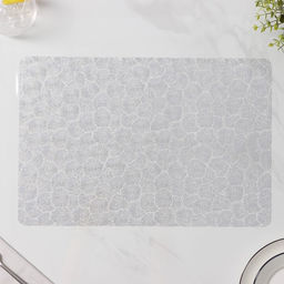 Набор салфеток сервировочных на стол Доляна Фейерверк, 4 шт, 3045 см, цвет серебро  фото 3