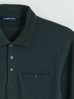 Polo Yaka Uzun Kollu Erkek Ti??rt