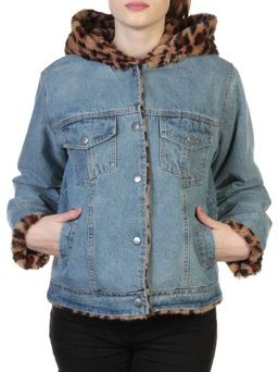 000 BLUE/BROWN Куртка джинсовая с плюшем Misifeer - Fashion фото 2