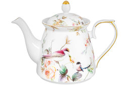 Чайник 1 л 23*13*17 см Певчие птички NEW BONE CHINA, фарфор