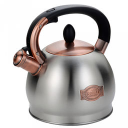 Чайник из нержавеющей стали "Kelli" 3л, со свистком, многослойное капсульное дно (Китай)