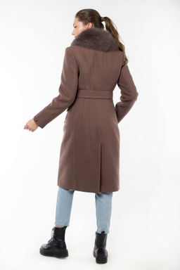 Мех натуральный (песец) Пальто утепленное Холлофайбер 300 - El podio фото 4