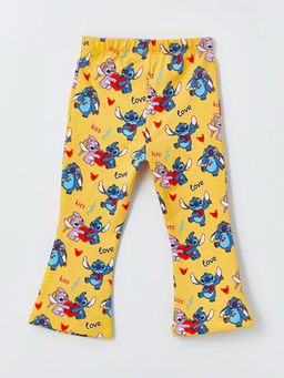 Beli Lastikli Lilo ve Stitch Bask?l? K?z Bebek Tayt - Waikiki фото 3
