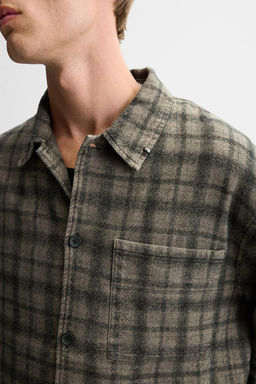 CHECK PIERCING OVERSHIRT - Zara фото 6