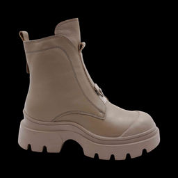 Ботинки из натуральной кожи на меху 6700-1 серые - Sport фото 2