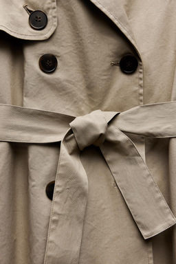 LONG TRENCH COAT WITH BELT - Zara фото 9