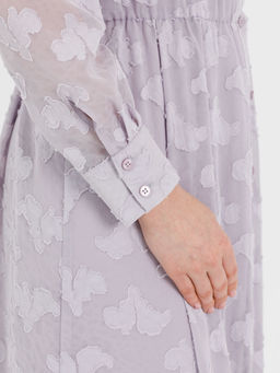 Платье из шифона с вытравкой Новый год