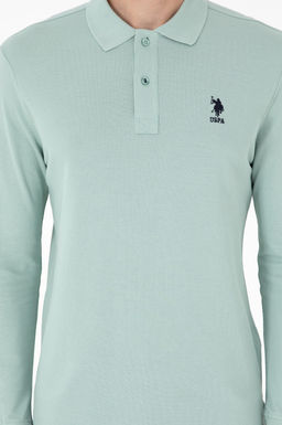 Мужская базовая толстовка зеленого цвета Неожиданная скидка в корзине - U.s. polo assn фото 6