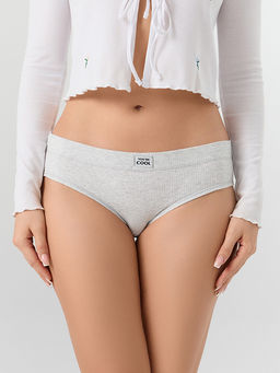 Трусы слипы женские серые в наборе, 3 шт